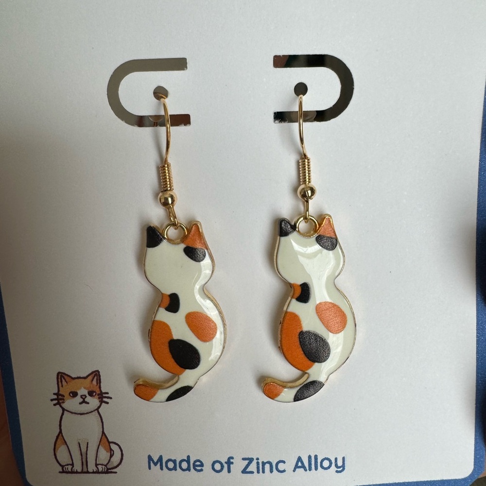 Cute dangle zink alloy earrings